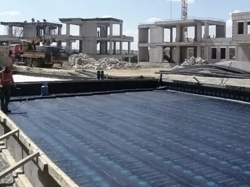 Villa projesinde çatı membran yalıtımı